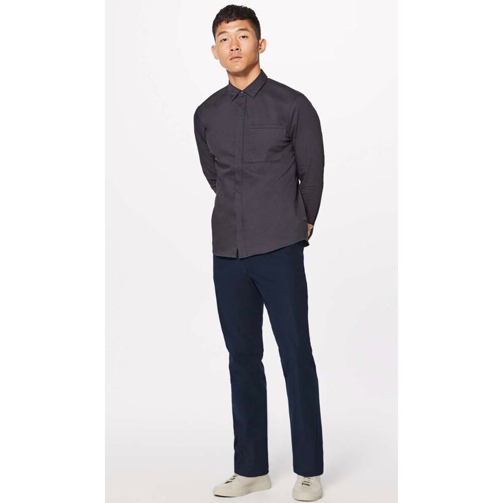 Lululemon ABC 5 Pocket Pant 34 x 31 Navy Blue Warpstreme